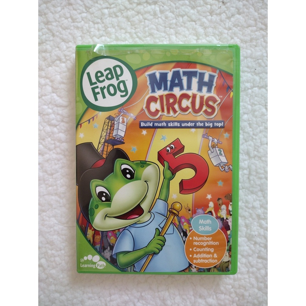 Leap Frog Math Circus (DVD, 2004) Build Math Skills Under The Big Top
